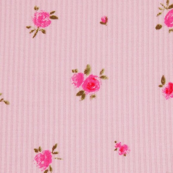 Skims Soft Lounge Lace Tank and shorts set in Rose Print - Picture 6 of 7